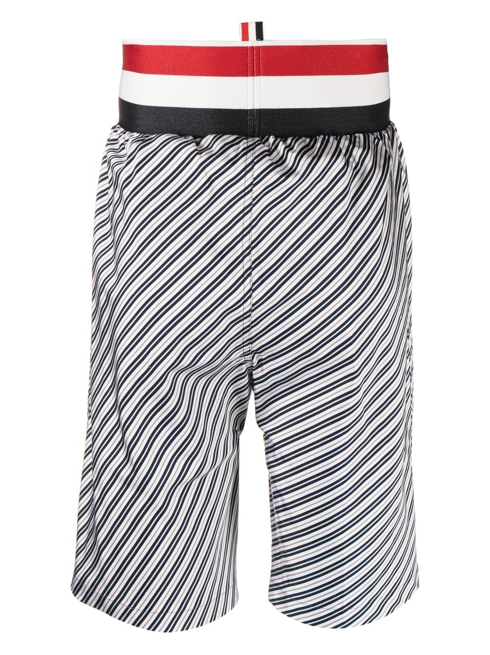 RWB stripe-print drop-crotch shorts - 2