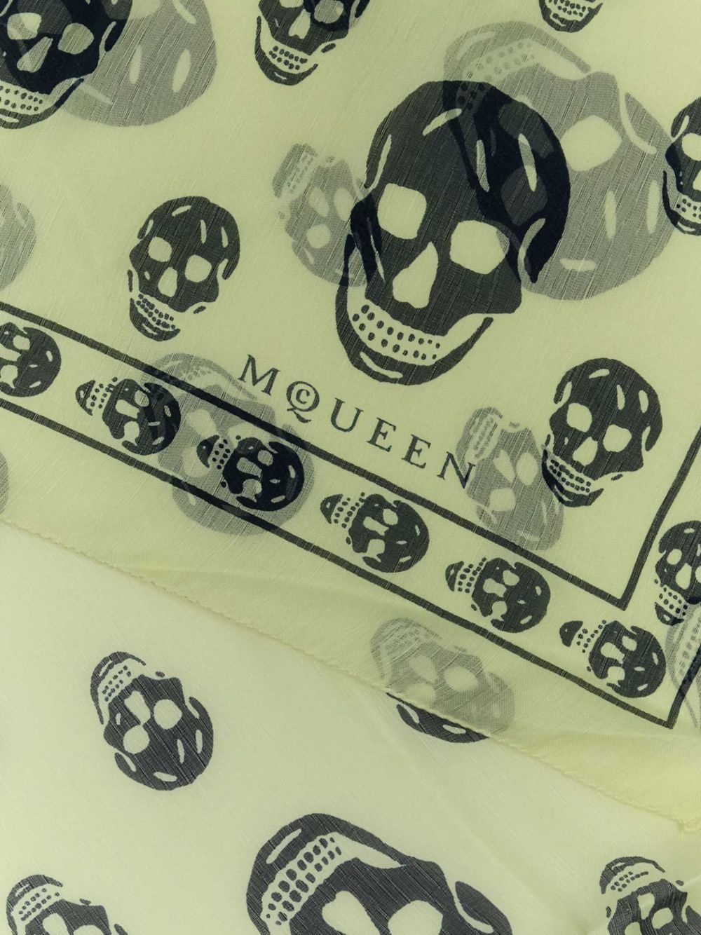 skull-print silk scarf - 2