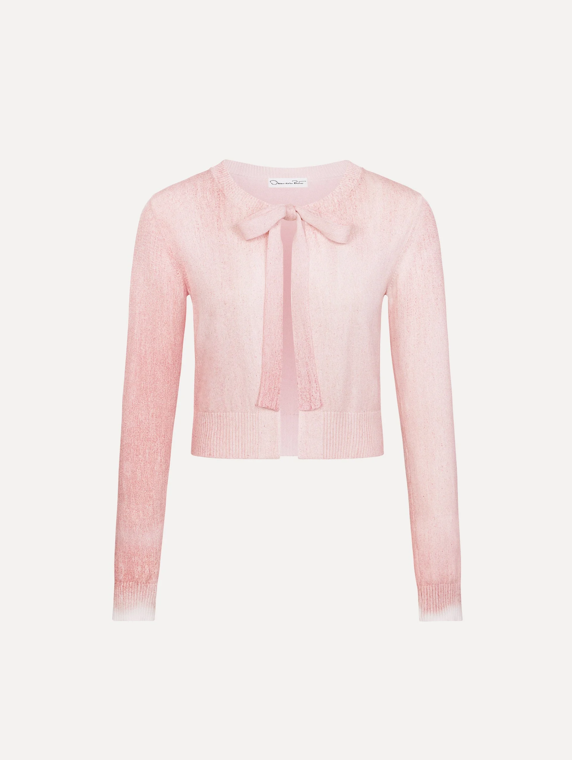 BOTANICAL TIE-NECK CARDIGAN - 1