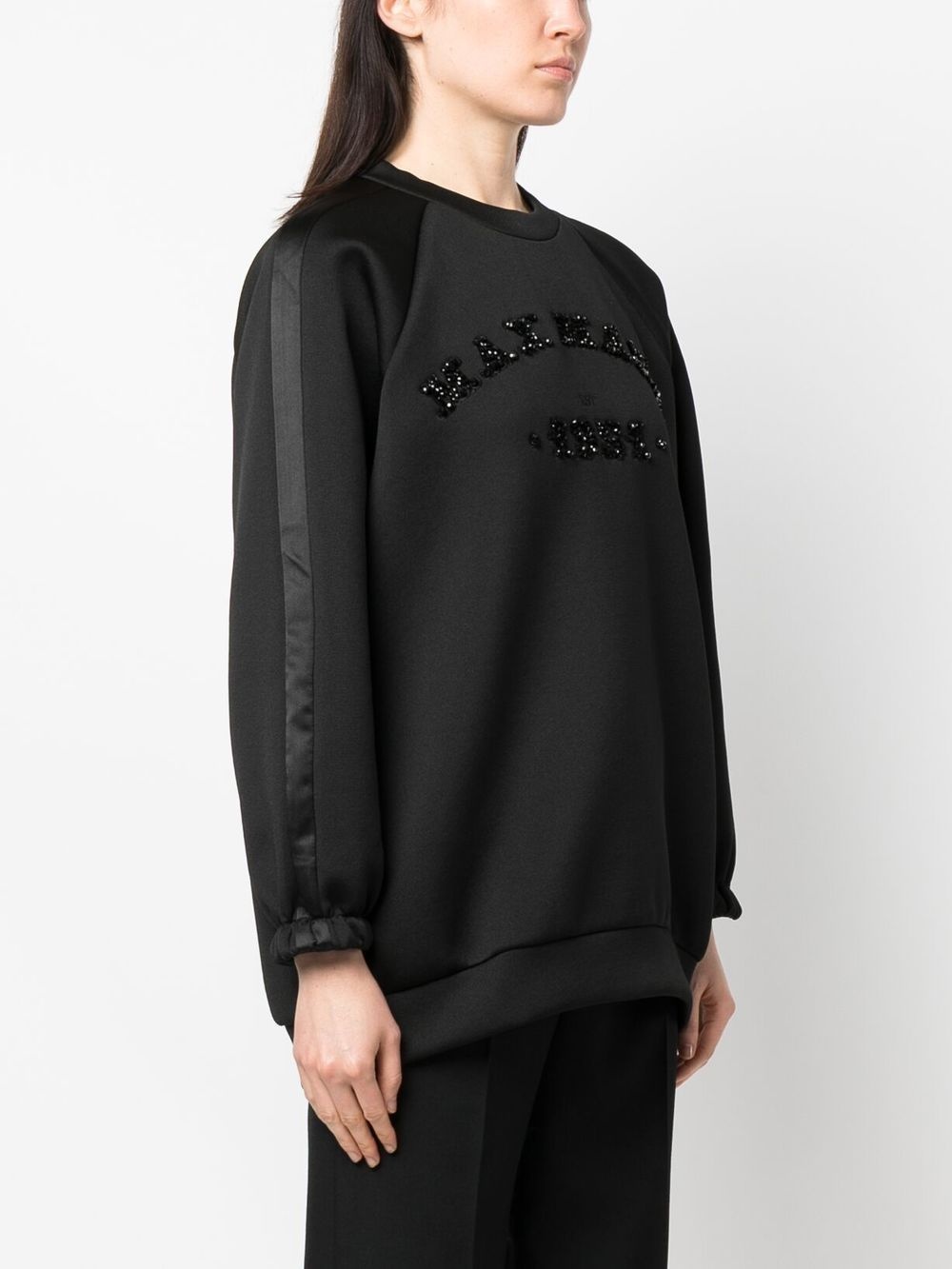 logo-embellished long-sleeved sweater - 3
