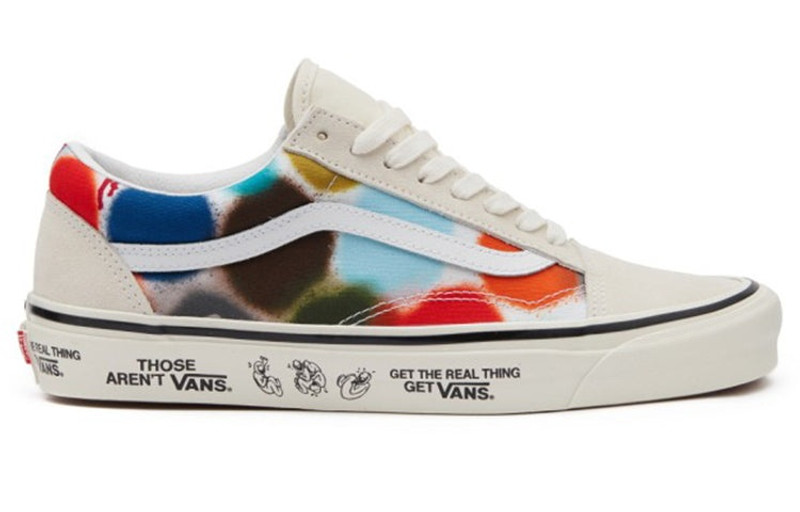 Vans 밴 오래된 Skool 운동화 백색/빨강/파랑 VN0A54F39XQ outlook
