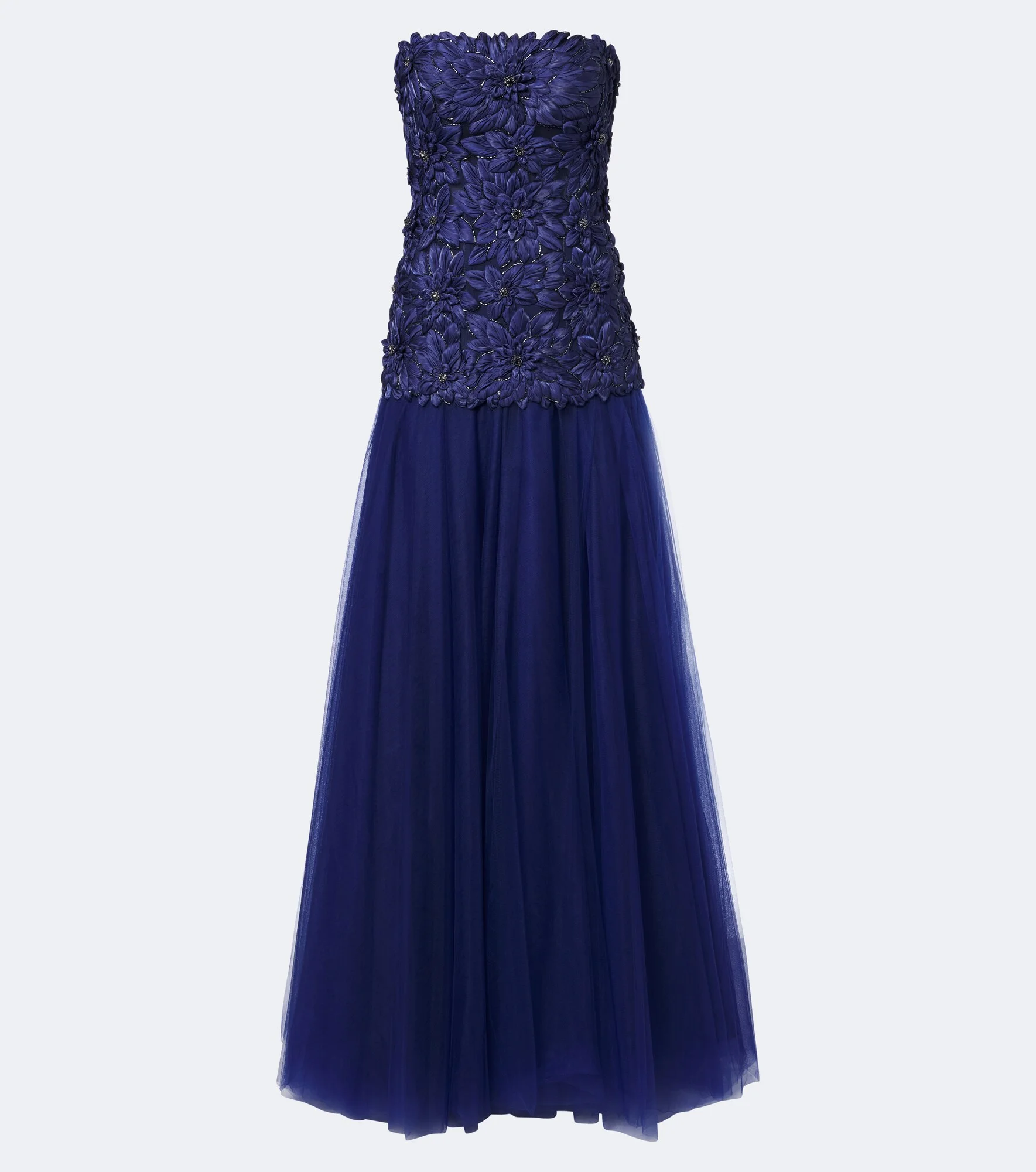 Gisella tulle and Lurex® satin bustier gown - 1