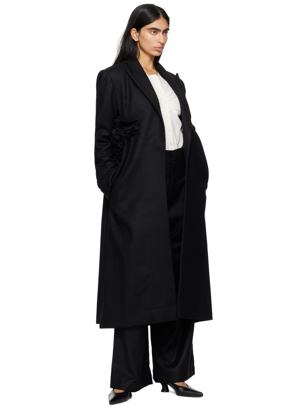Black Maryna Coat - 4