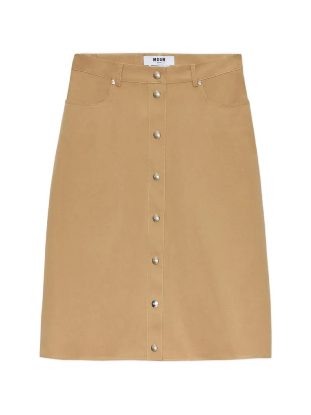 buttoned A-line skirt - 1