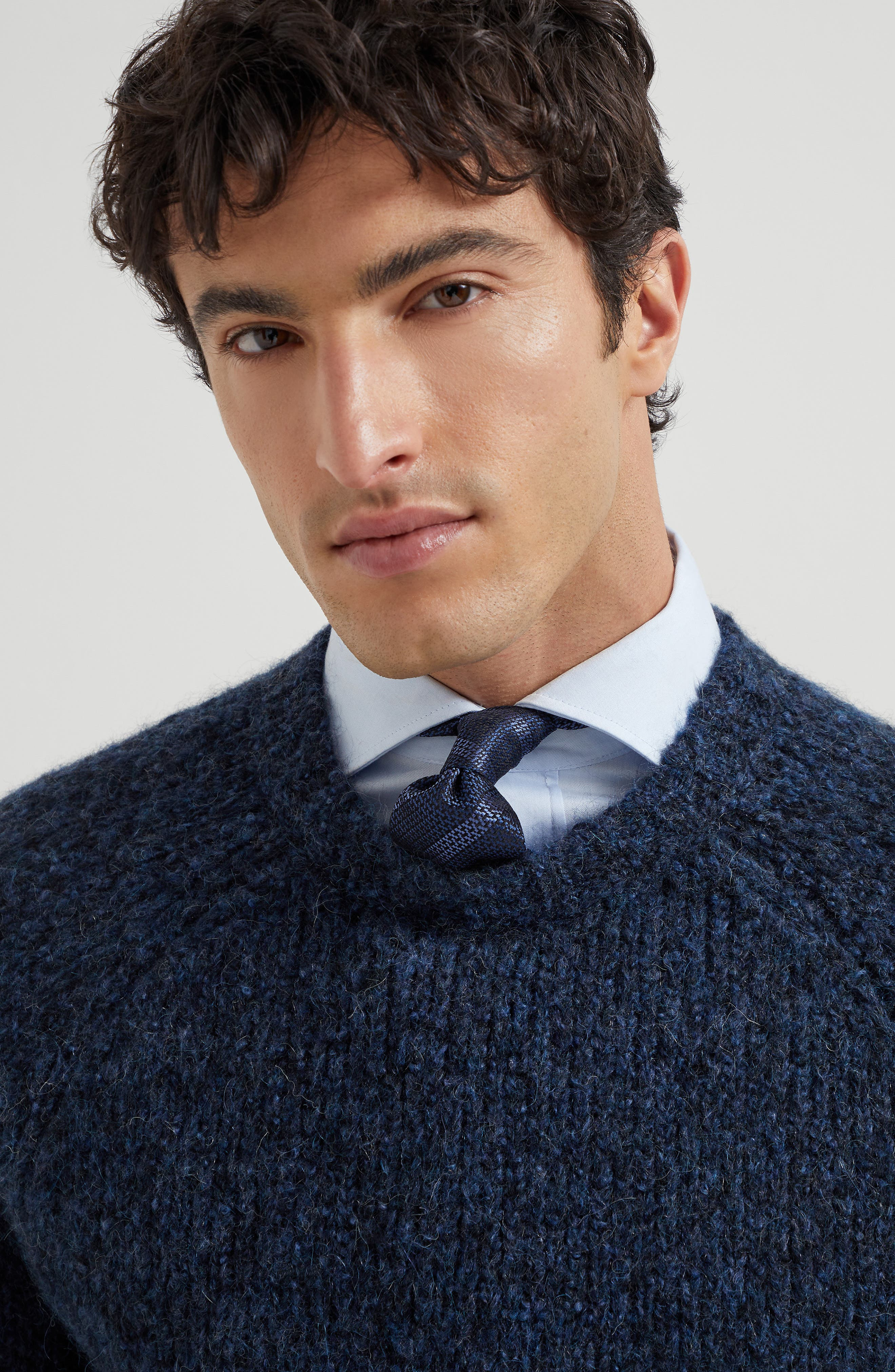 Brunello Cucinelli Striped silk necktie in Sapphire at Nordstrom - 4