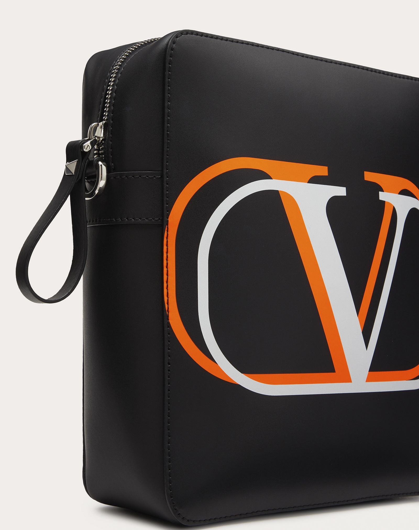 VLogo Signature Leather Crossbody Bag - 5