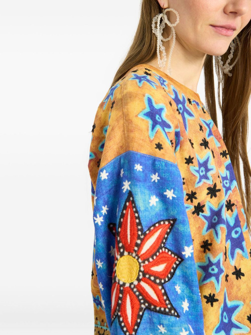 star-flower wool sweater 4