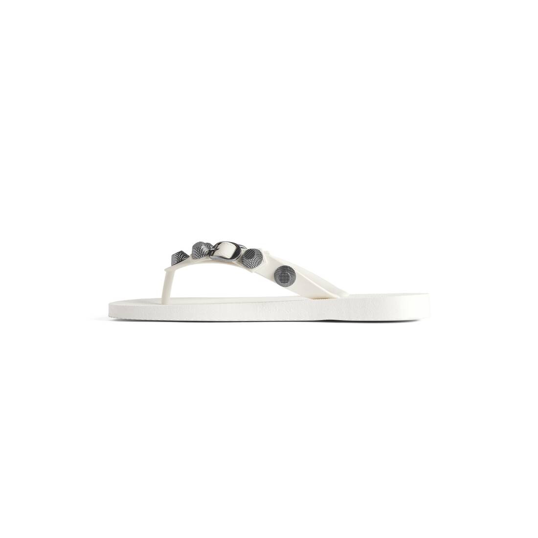 Women's Cagole Thong Sandal in White - 4