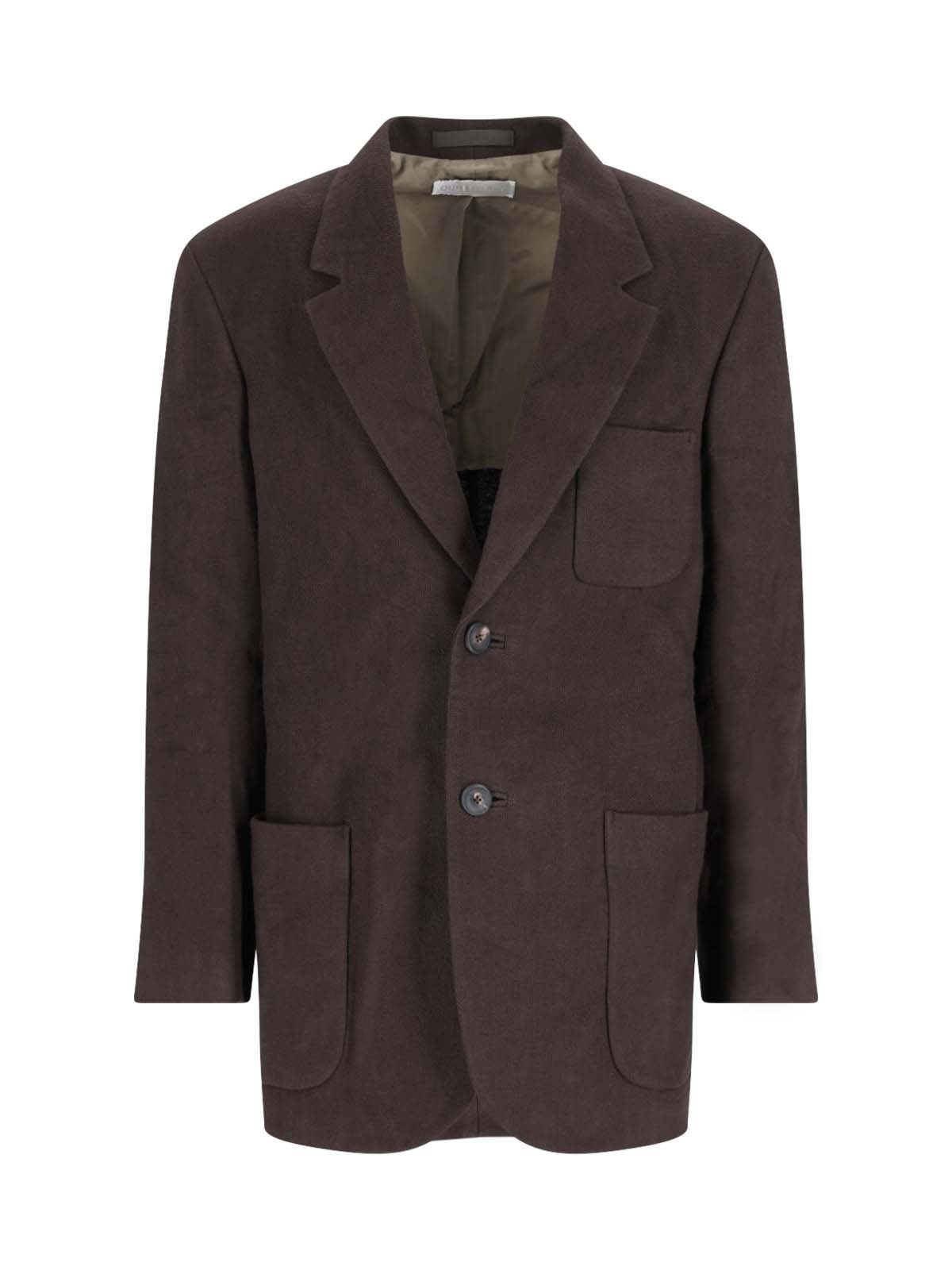 SINGLE-BREASTED LINEN BLAZER - 1