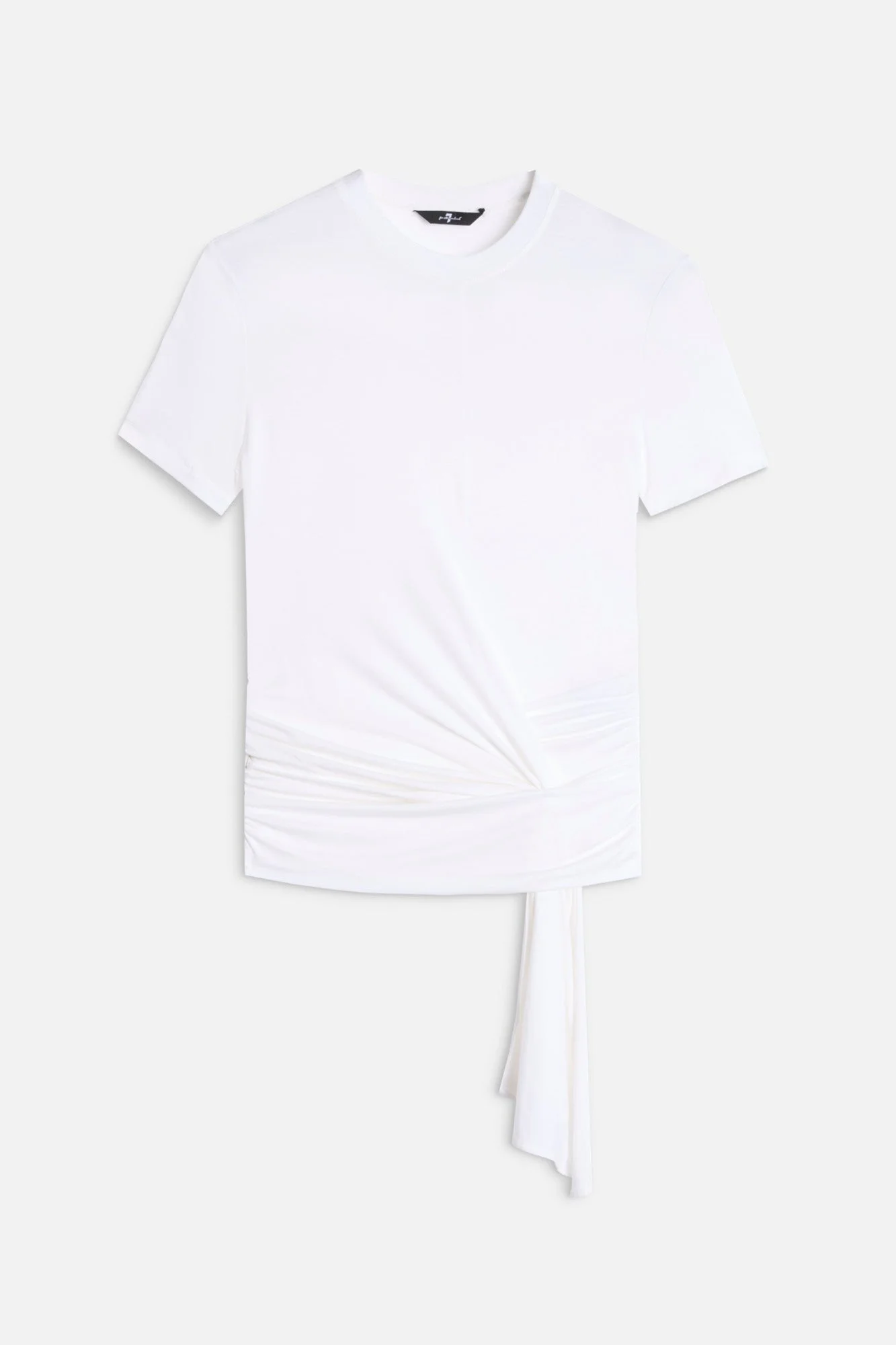 FITTED TWIST TEE in Lyocell Optical White - 1