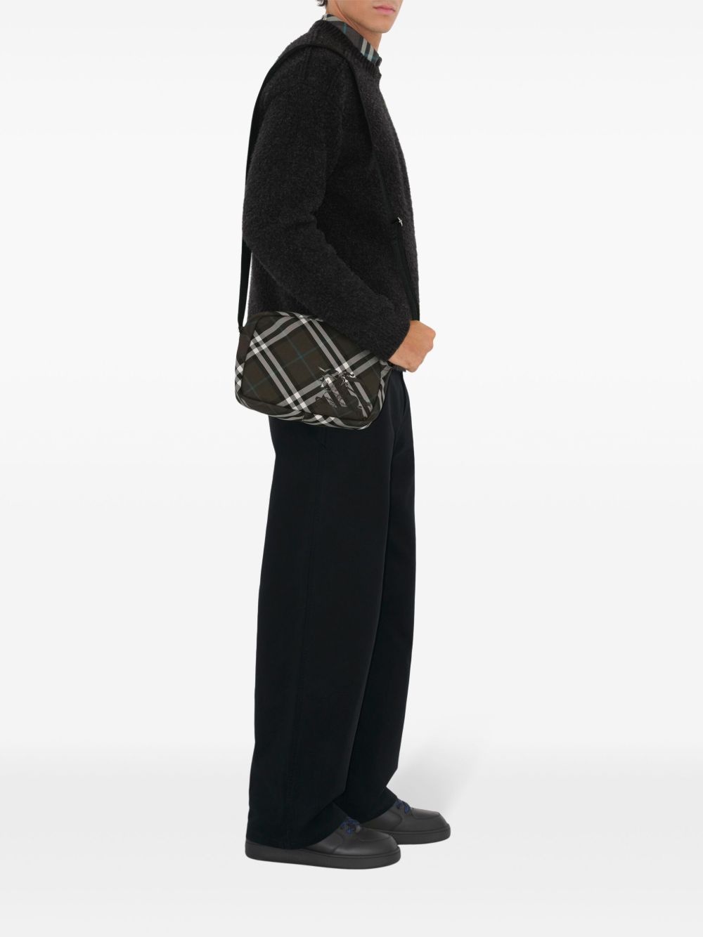 checked messenger bag - 3
