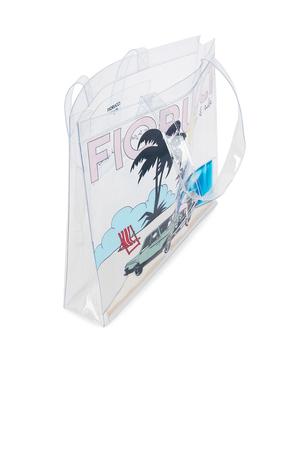 Beach Print PVC Tote Bag - 4