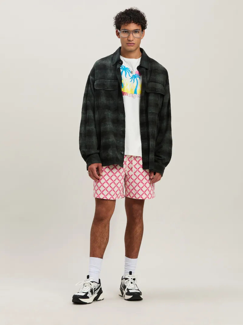 Palm Angels Net logo swim shorts outlook