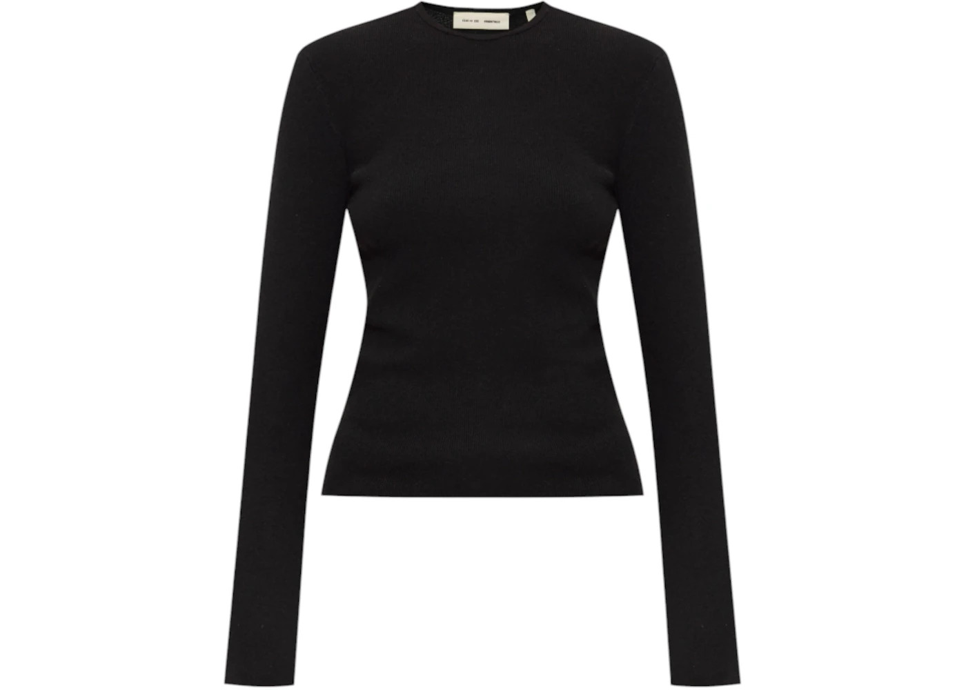 Fear of God Essentials Women's L/S Logo T-Shirt Jet Black - 1
