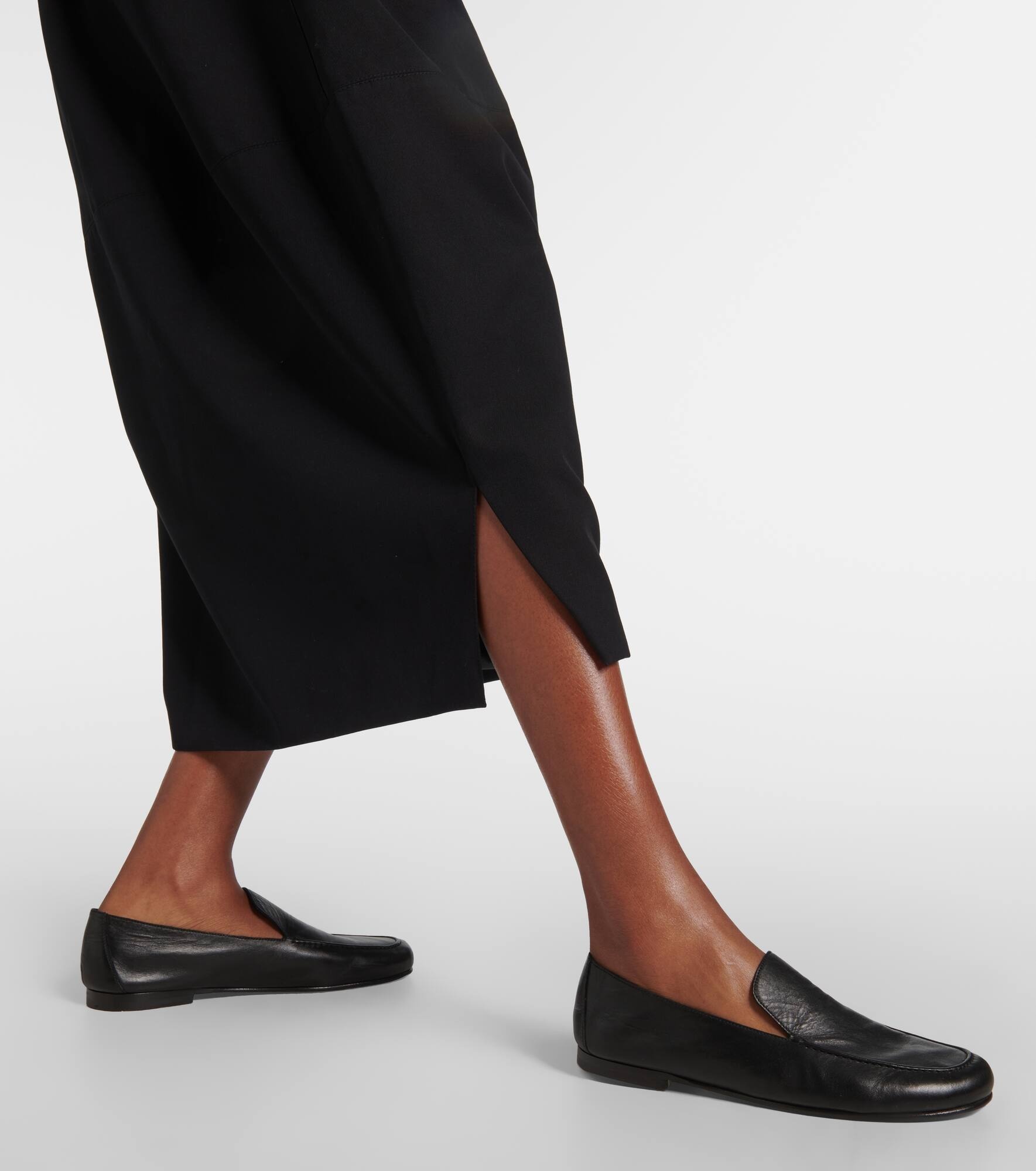 Skye cotton and wool midi skirt - 5