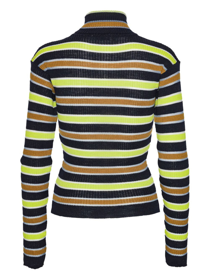 HENRIK VIBSKOV striped roll-neck sweater outlook