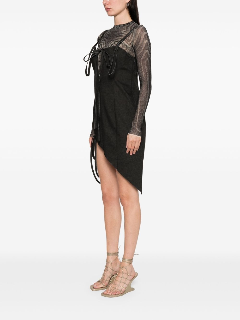 keyhole corset mini dress - 3