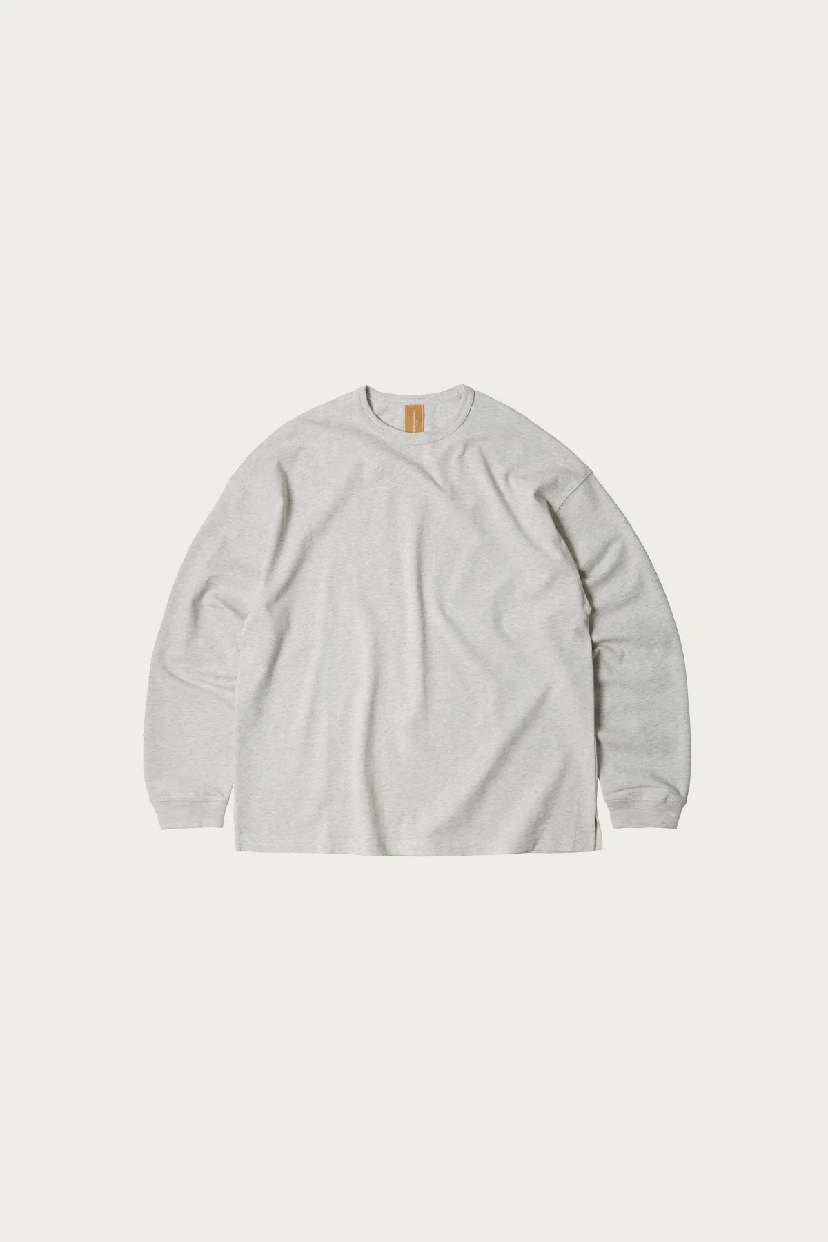 OG Double Rib L/S Tee - Oatmeal - 1