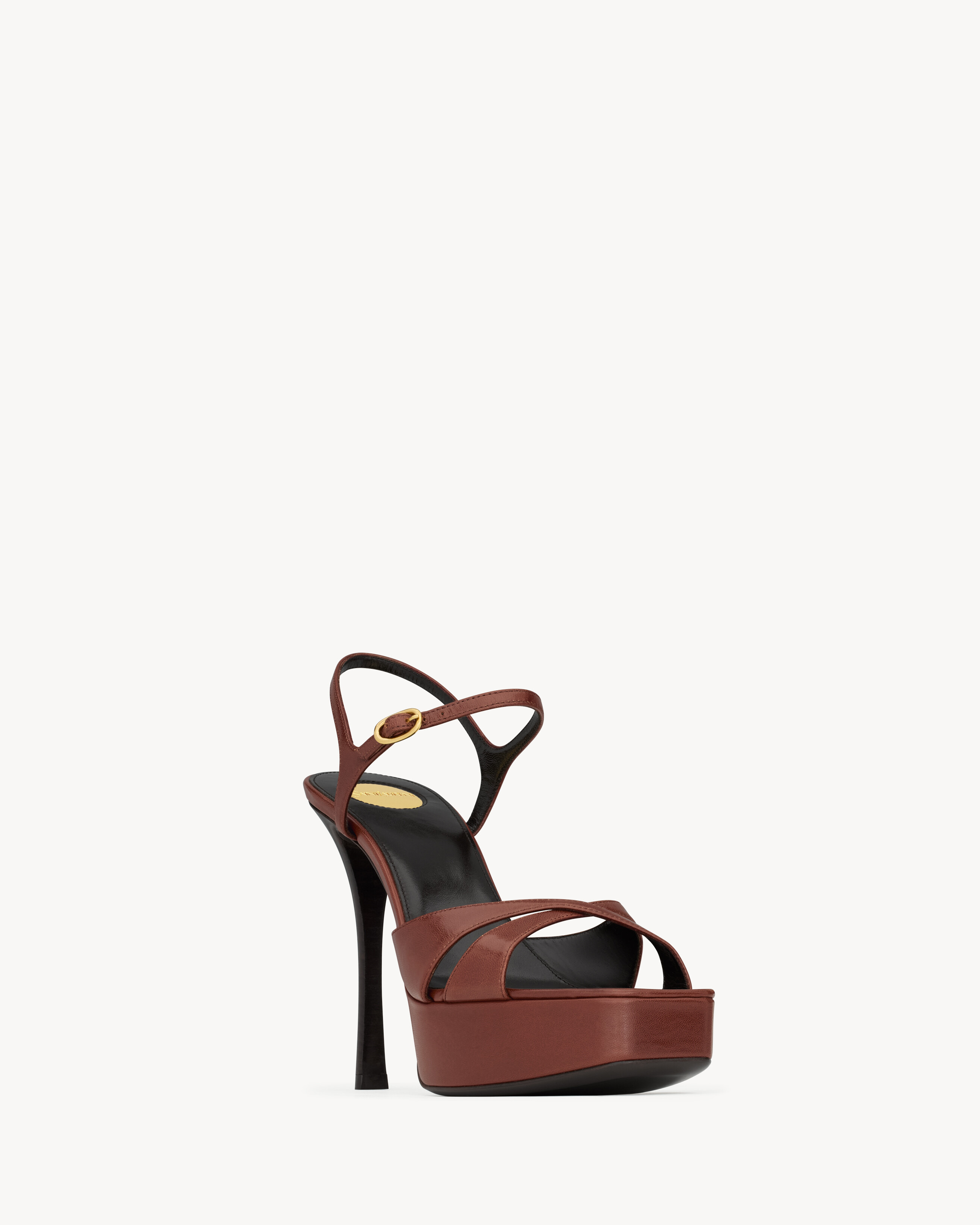 DEBBIE PLATFORM SANDALS IN SMOOTH LEATHER - 3