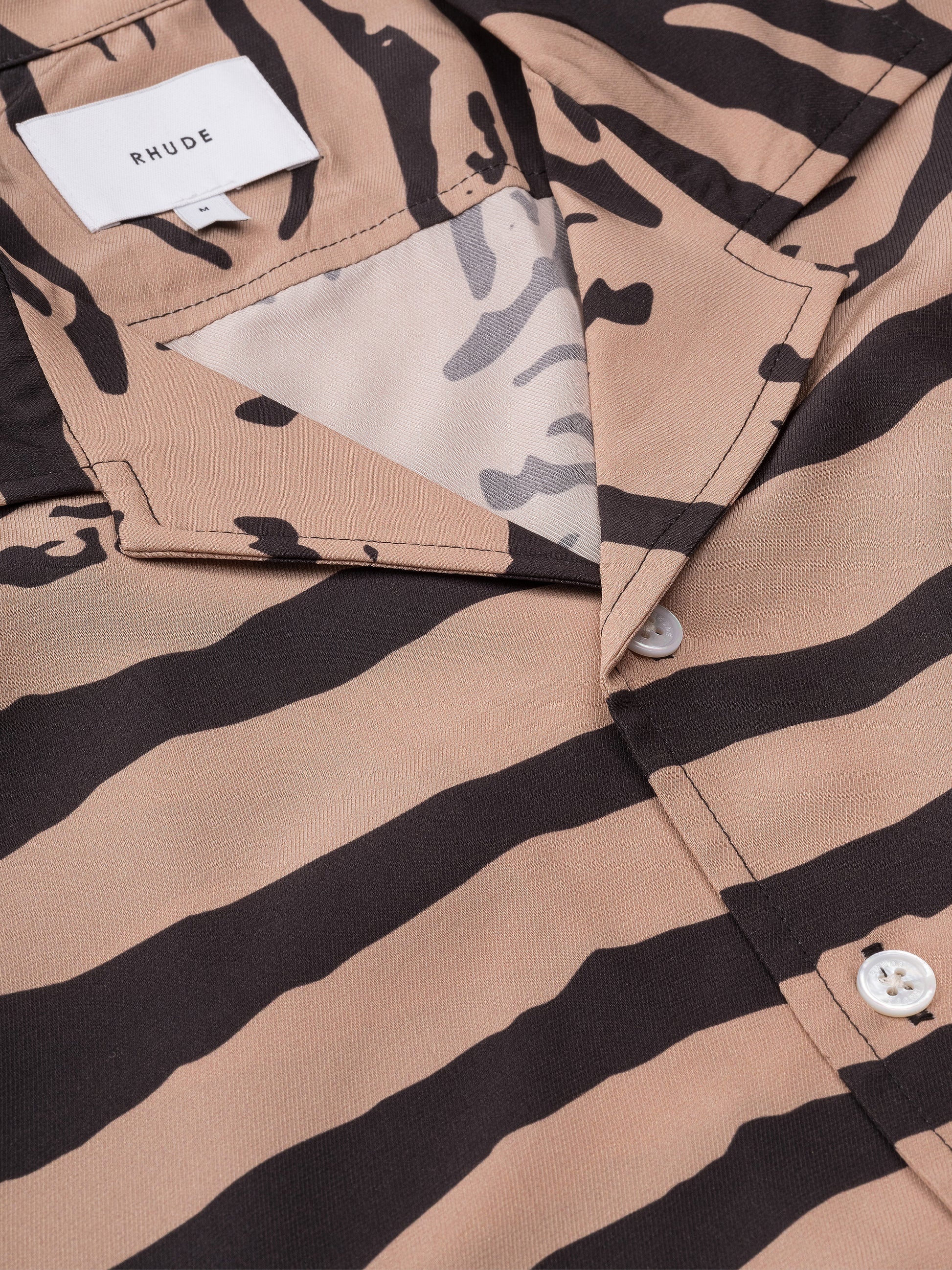 ZEBRA SILK BUTTON DOWN - 4