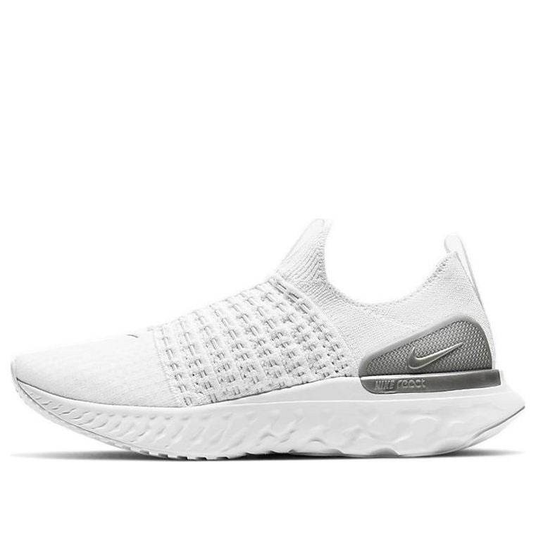 (WMNS) Nike React Phantom Run Flyknit 2 'True White Silver' CJ0280-100 - 1