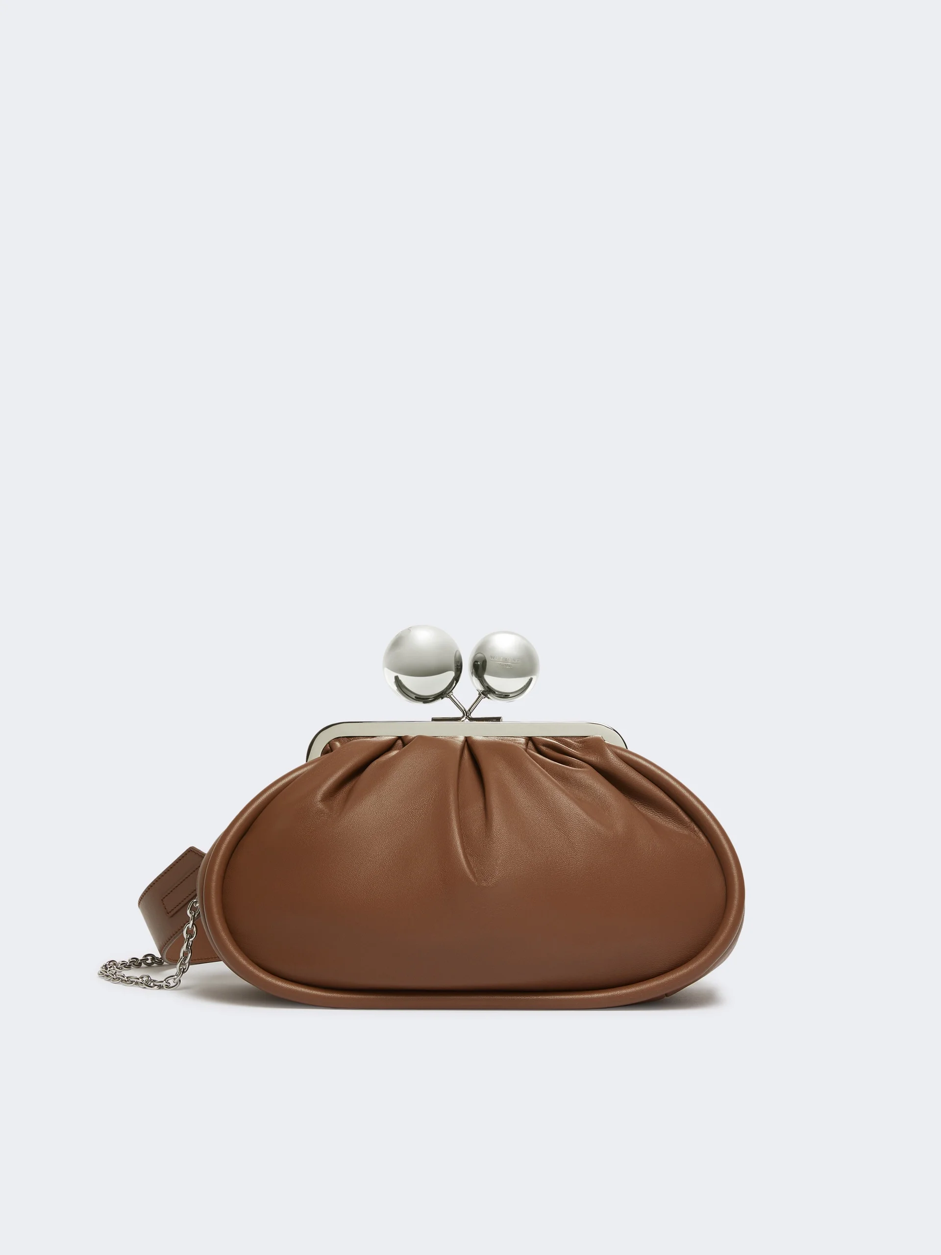 MILVANEW Medium sheepskin Pasticcino Bag - TOBACCO - 1