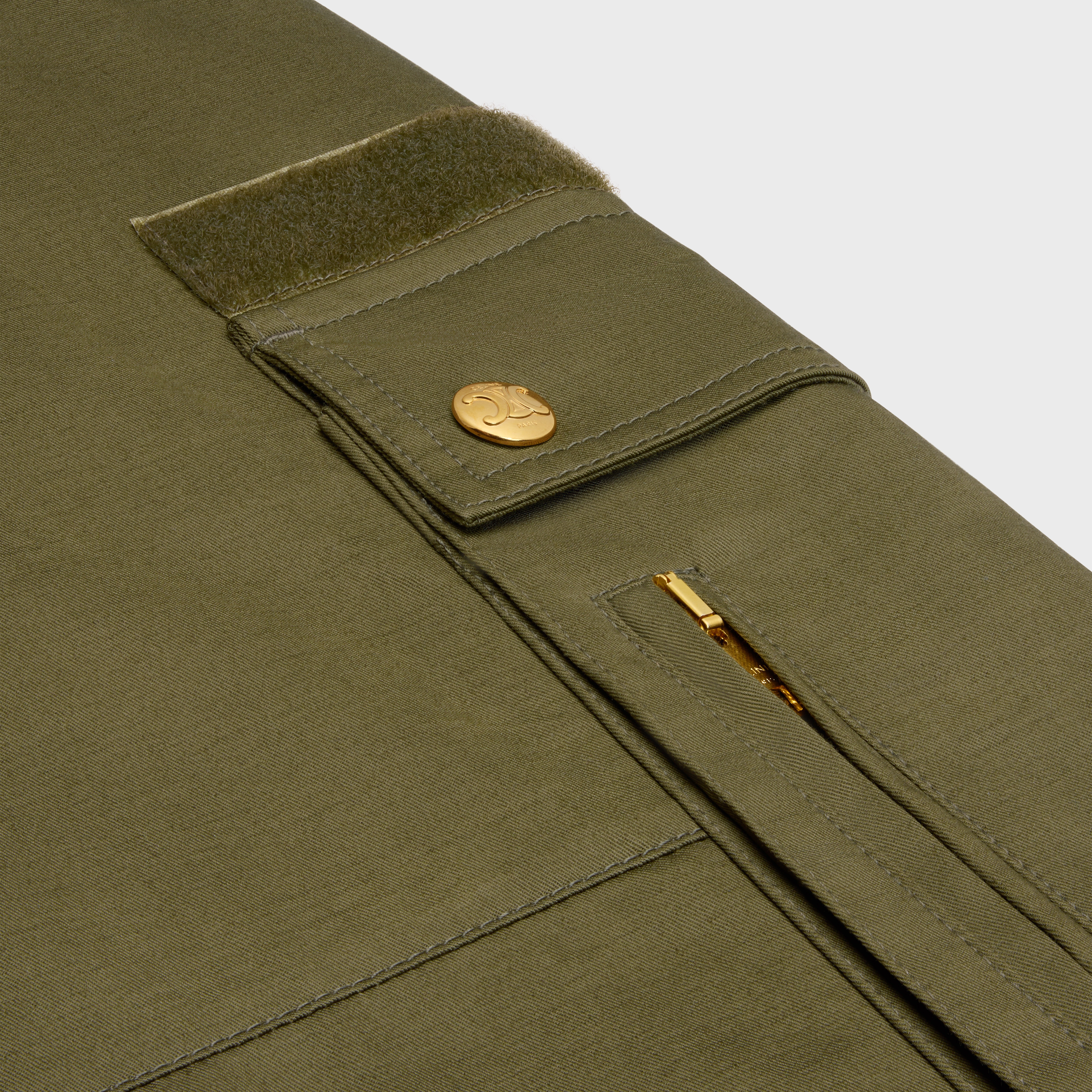 cargo pants in cotton linen - 4