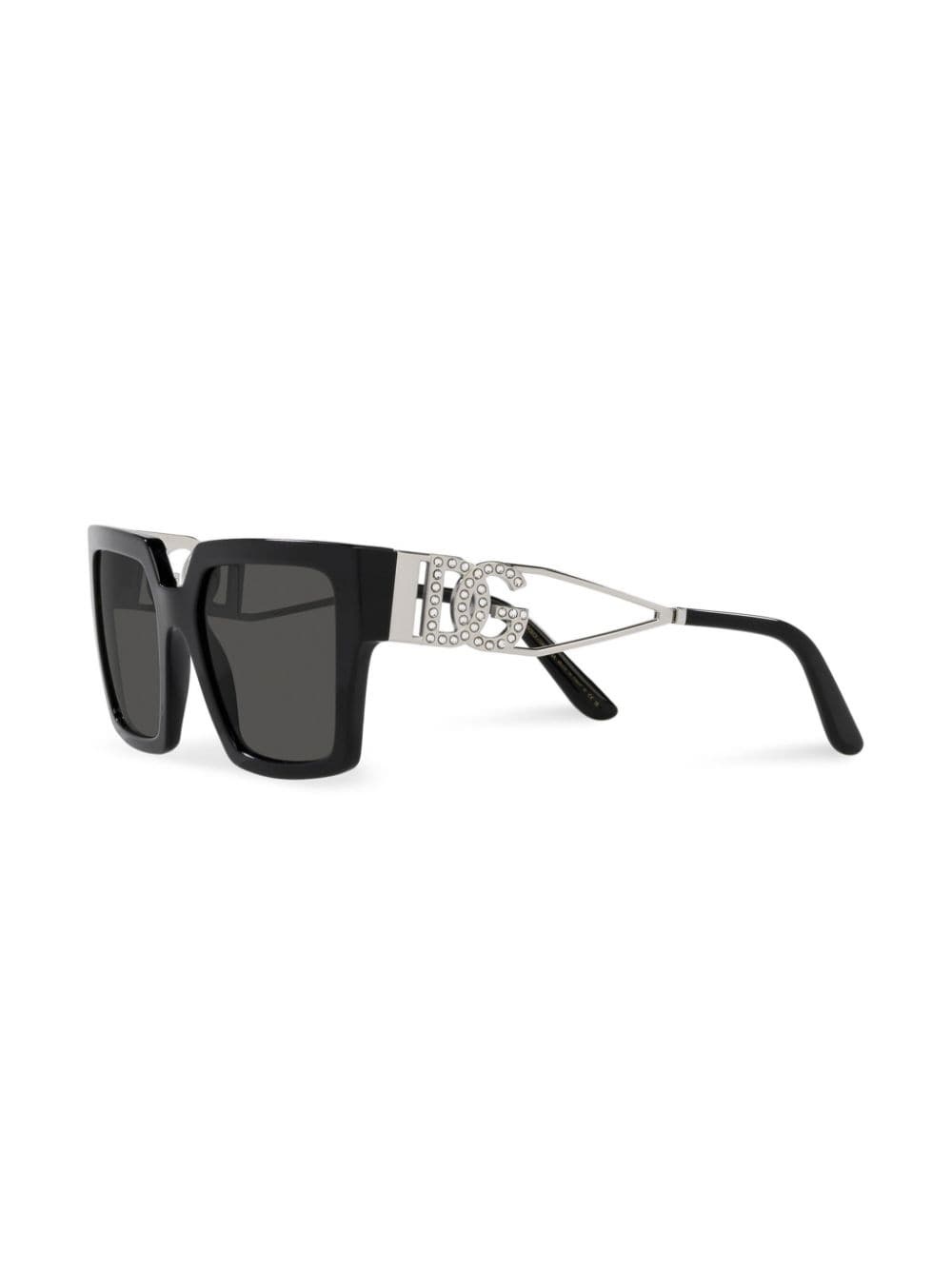 crystal-embellished square-frame sunglasses - 2
