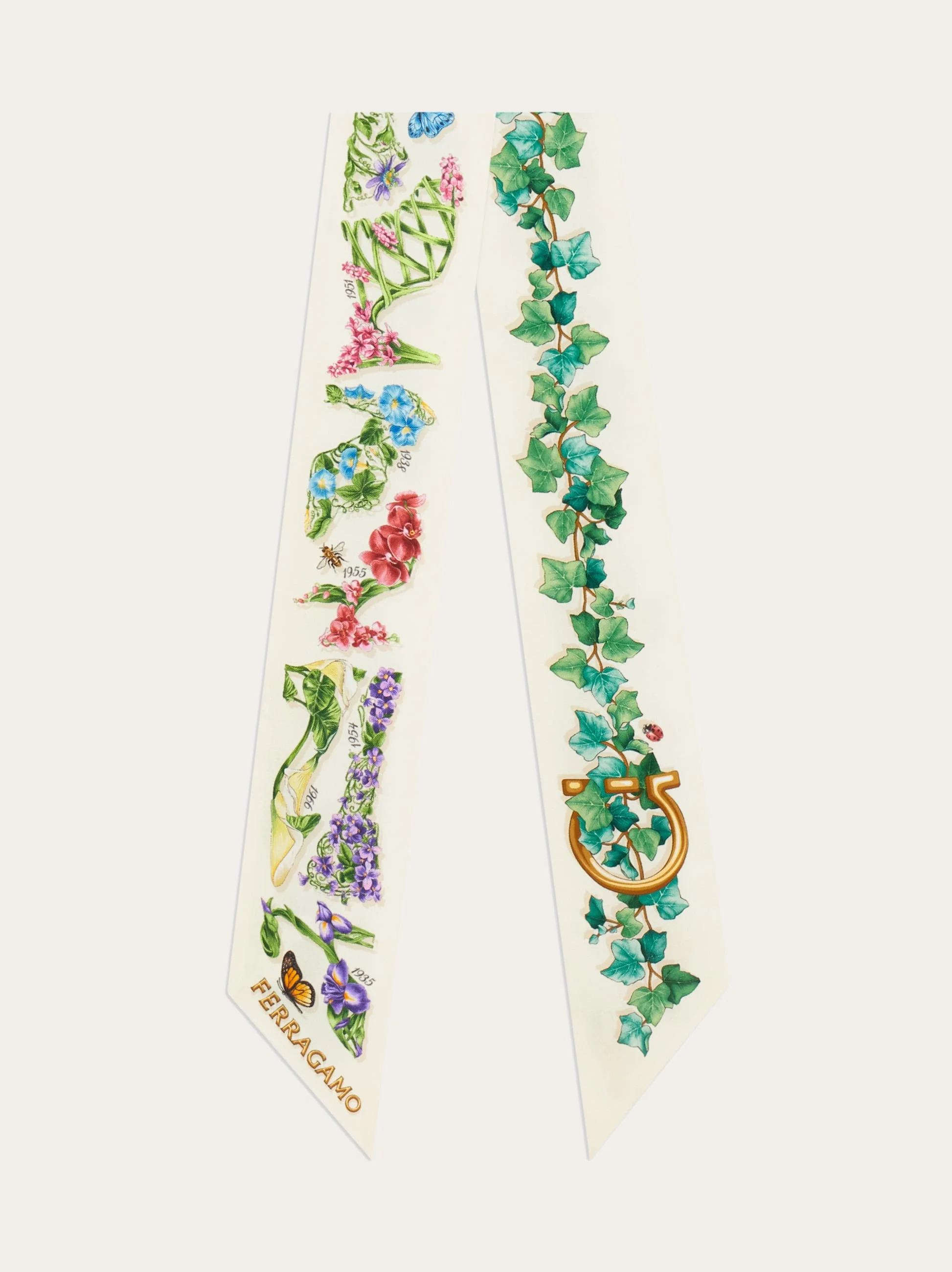Eden shoes print silk mini bandeau - 1