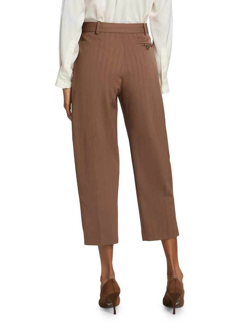 Women's Striped Wool Balloon Trousers - Sienna 5