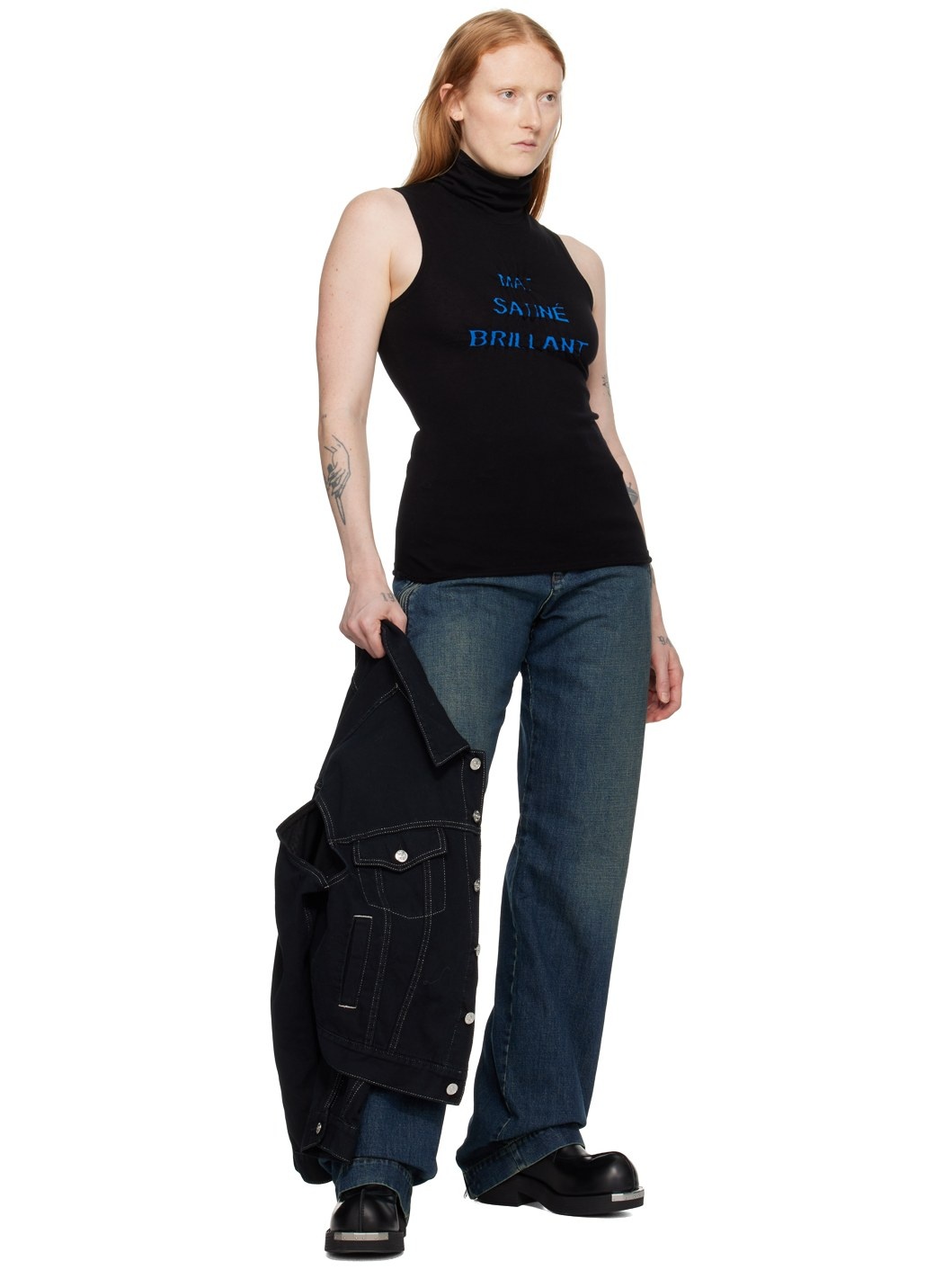 Blue Five-Pocket Jeans - 4