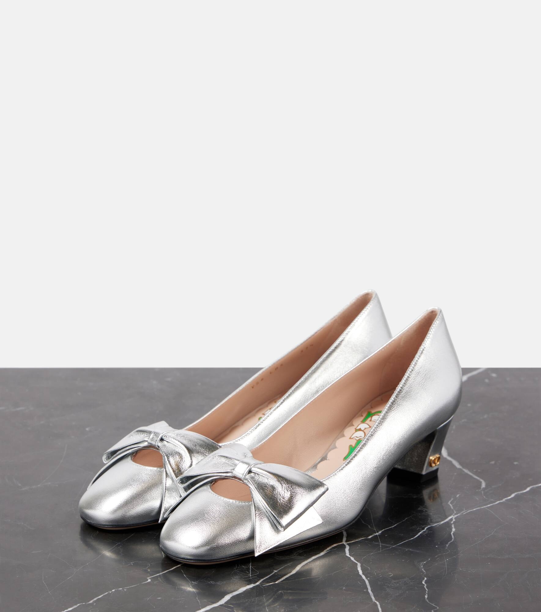 Bowow 45 metallic leather pumps - 4