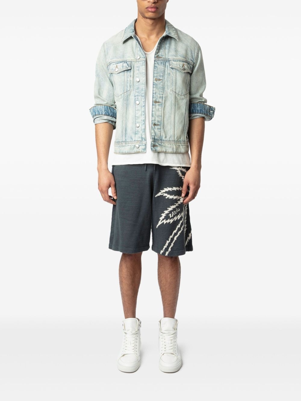 Pazzo palm-print shorts - 2