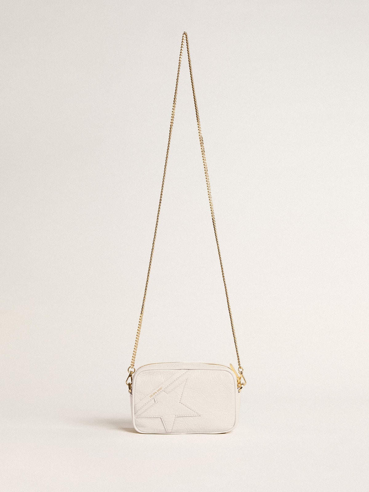 Mini Star Bag in butter-white leather with tone-on-tone star - 2