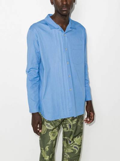 By Walid Tristan pleat-detail long-sleeve shirt outlook