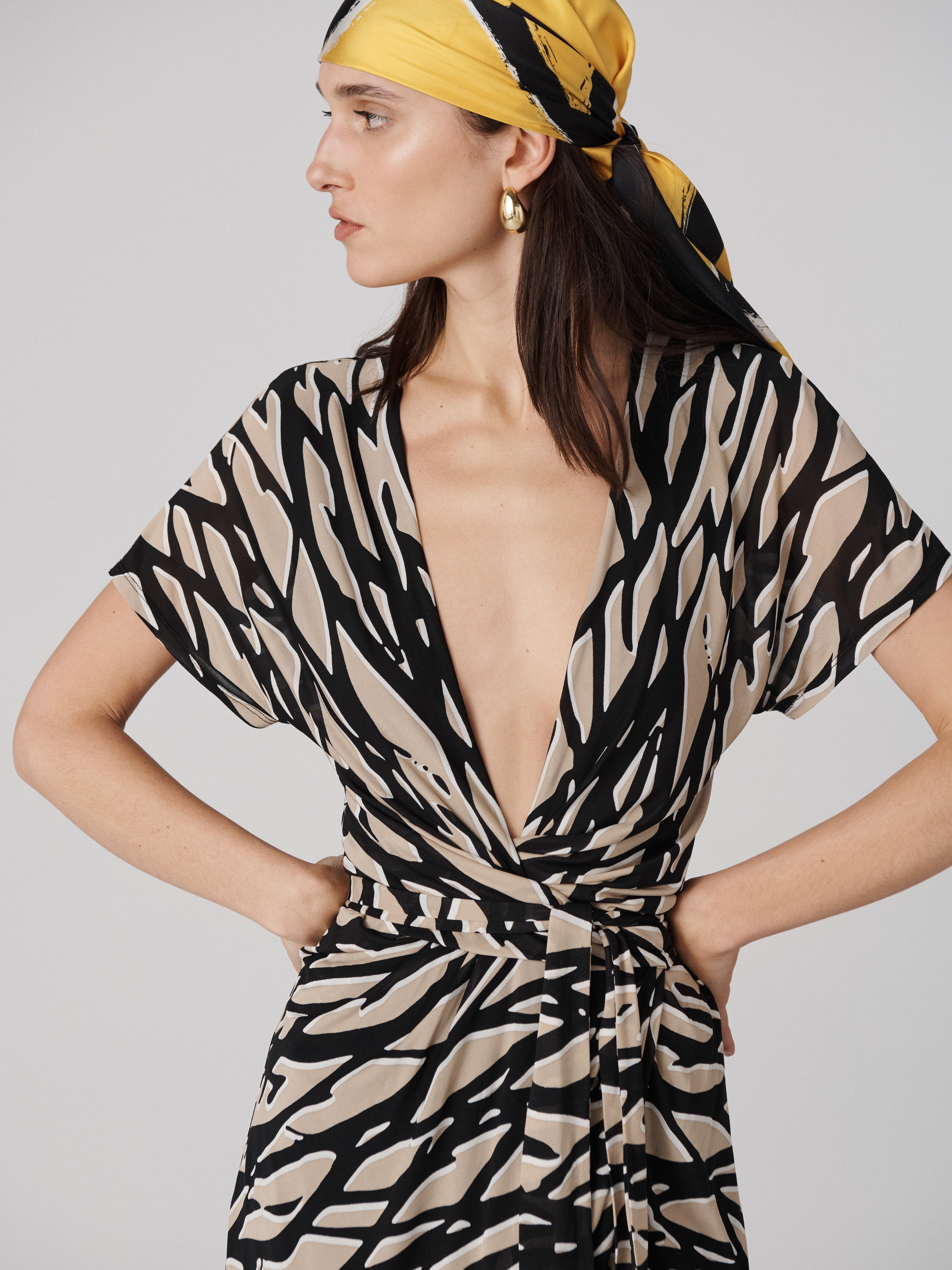 Paisley Wrap Dress - 4