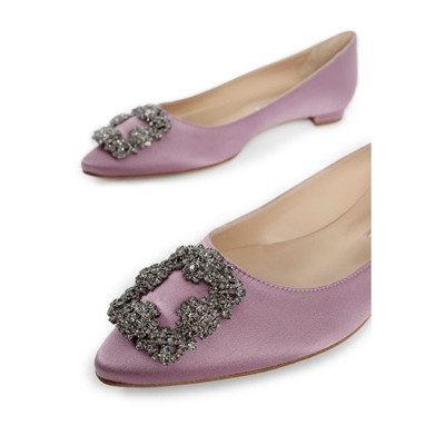 Manolo Blahnik Fuchsia Hangisi Ballerinas outlook