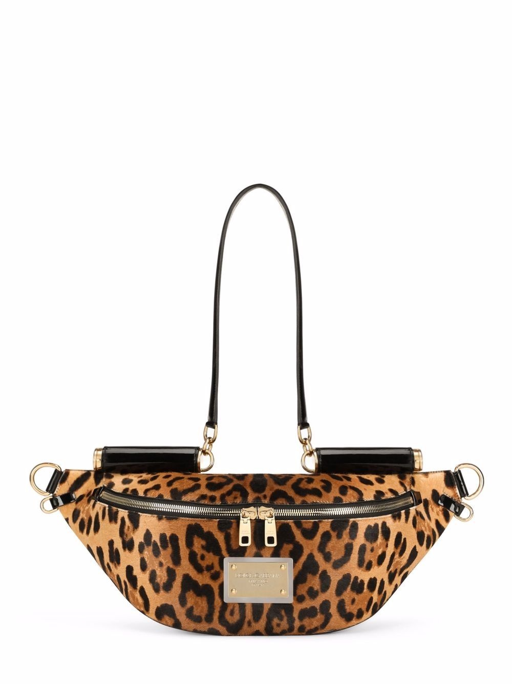 leopard-print belt bag - 1