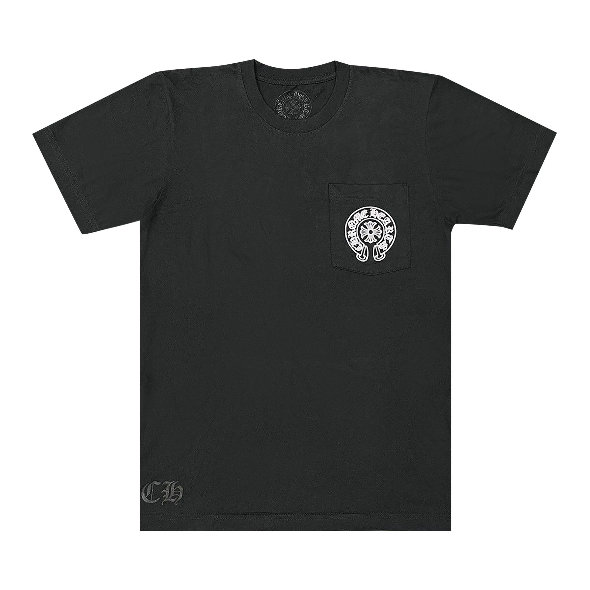 Chrome Hearts Beijing Exclusive Horseshoe Logo Pocket T-Shirt 'Black' - 1