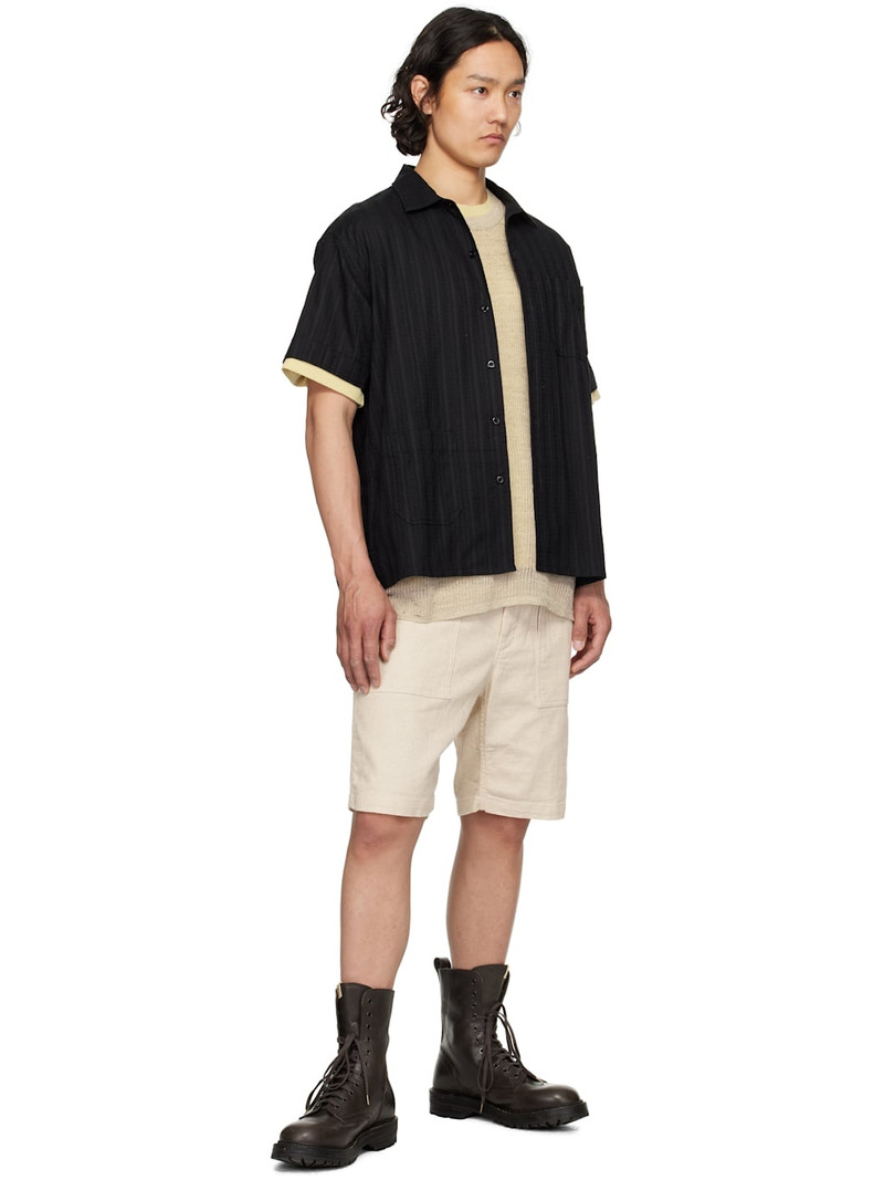 Engineered Garments Off-White Fatigue Shorts outlook