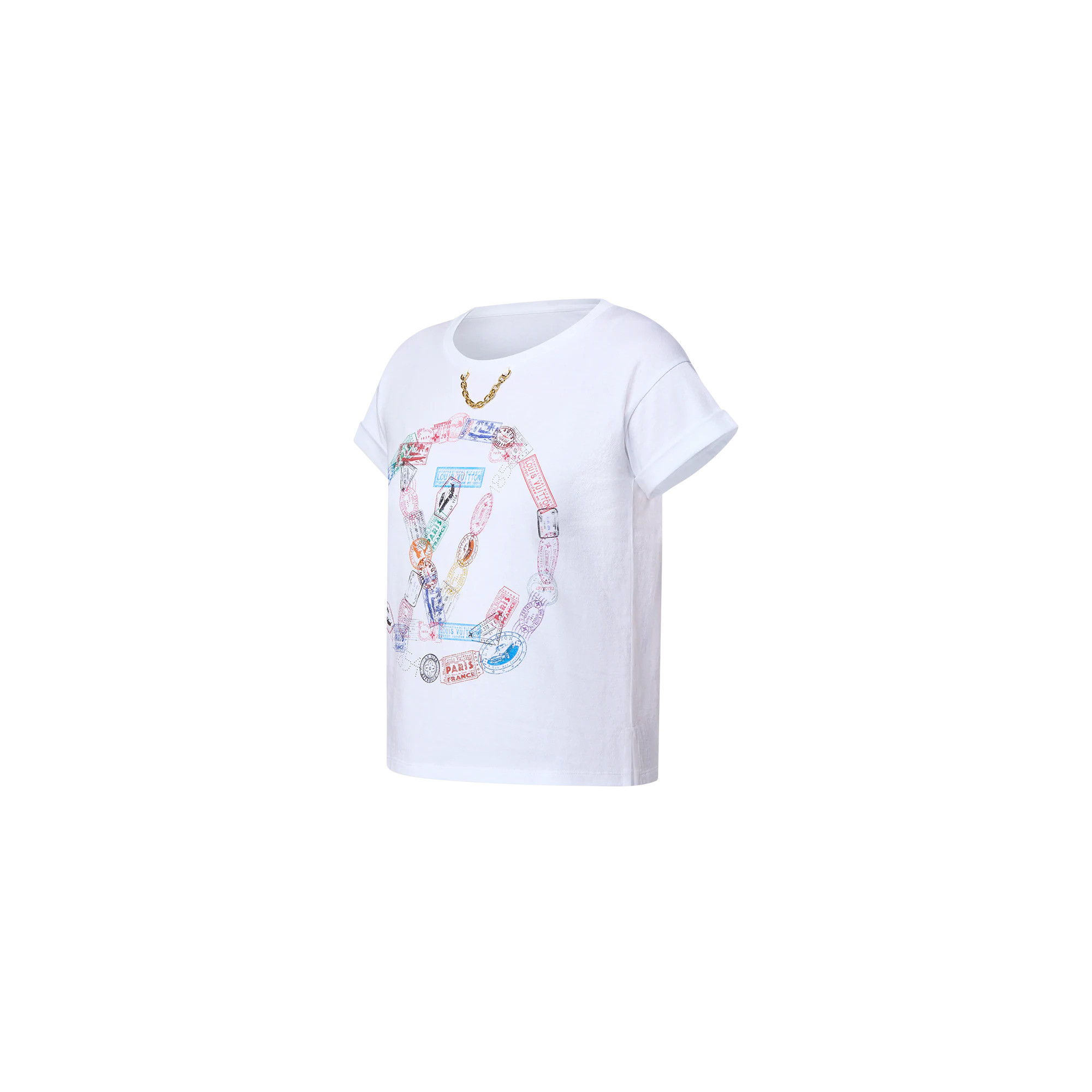 Travel Stamp LV Circle T-Shirt - 2