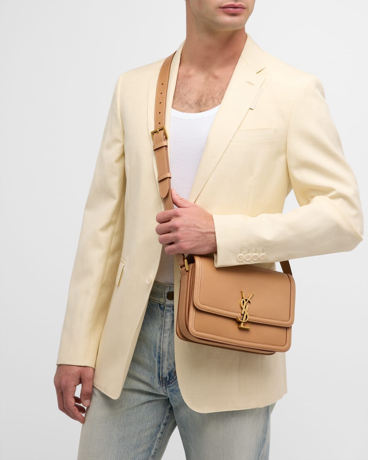 Men's Solferino Medium Satchel Crossbody Bag - 3