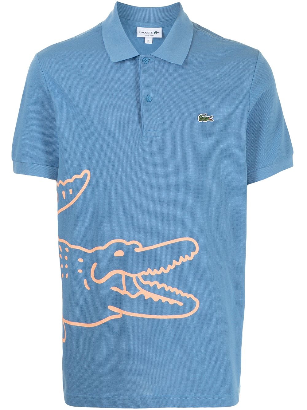 logo-print short-sleeved polo shirt - 1