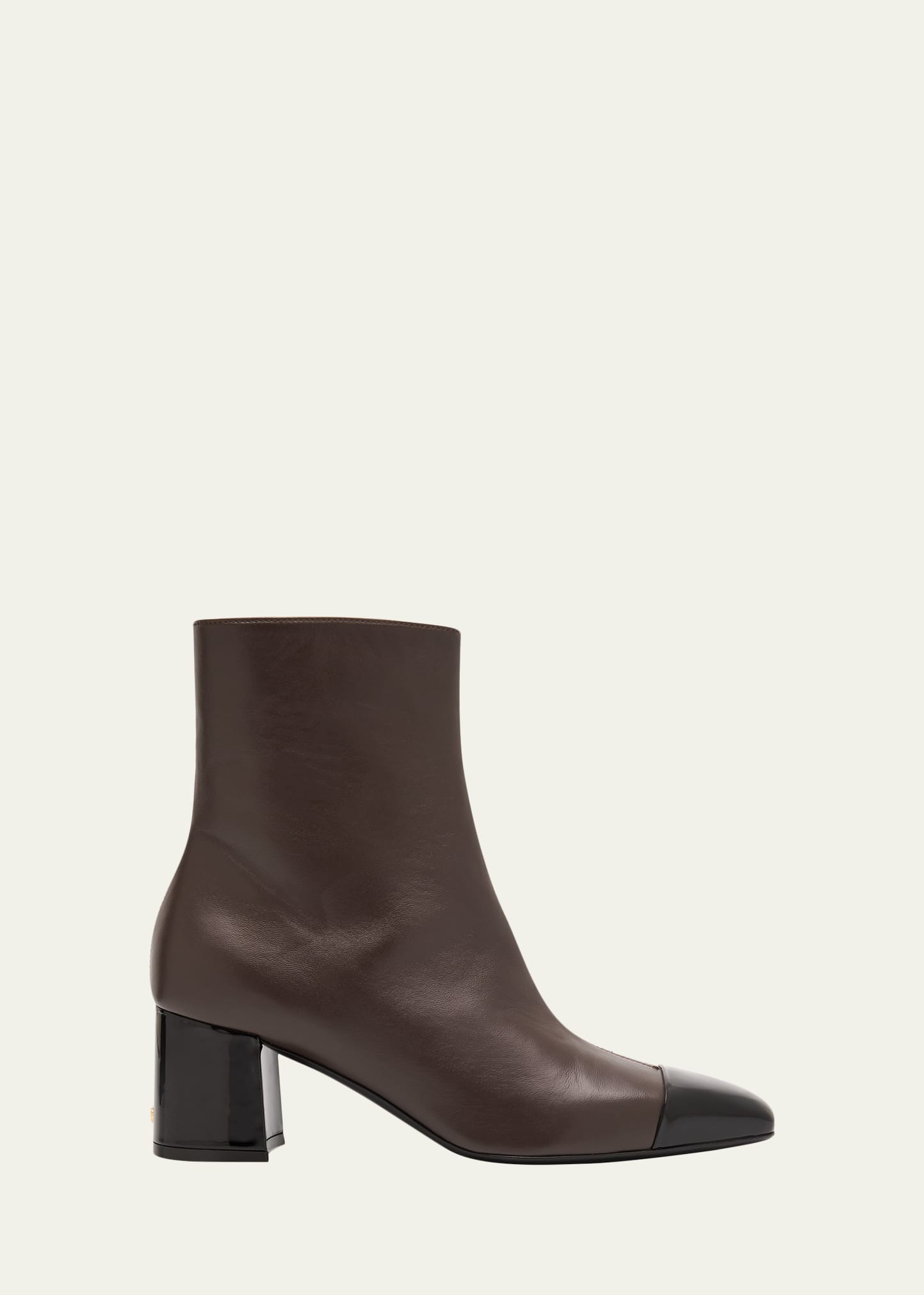 Sambi Cap-Toe Leather Ankle Boots - 1