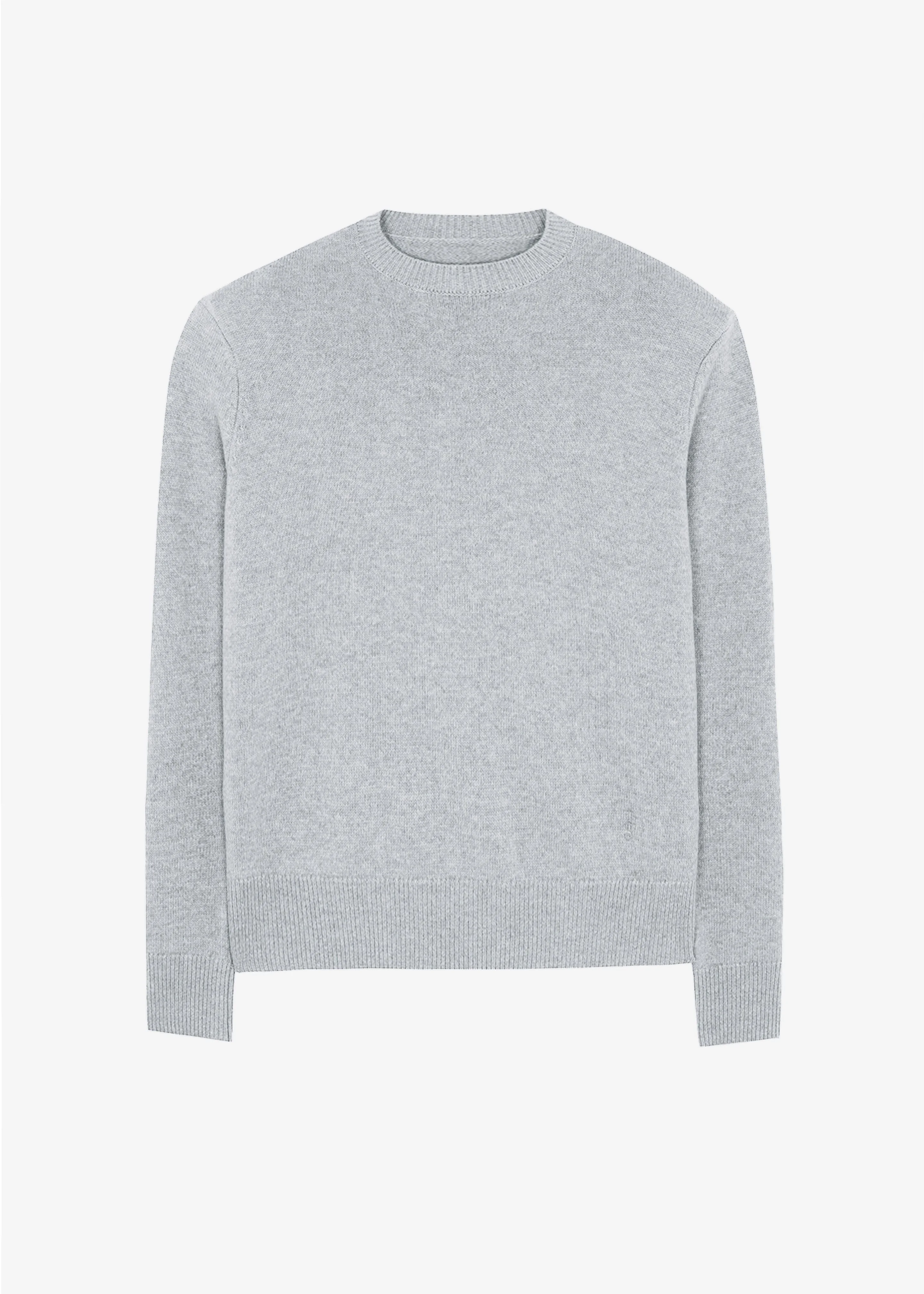 Quinton Crew Neck Sweater - Light Grey - 1