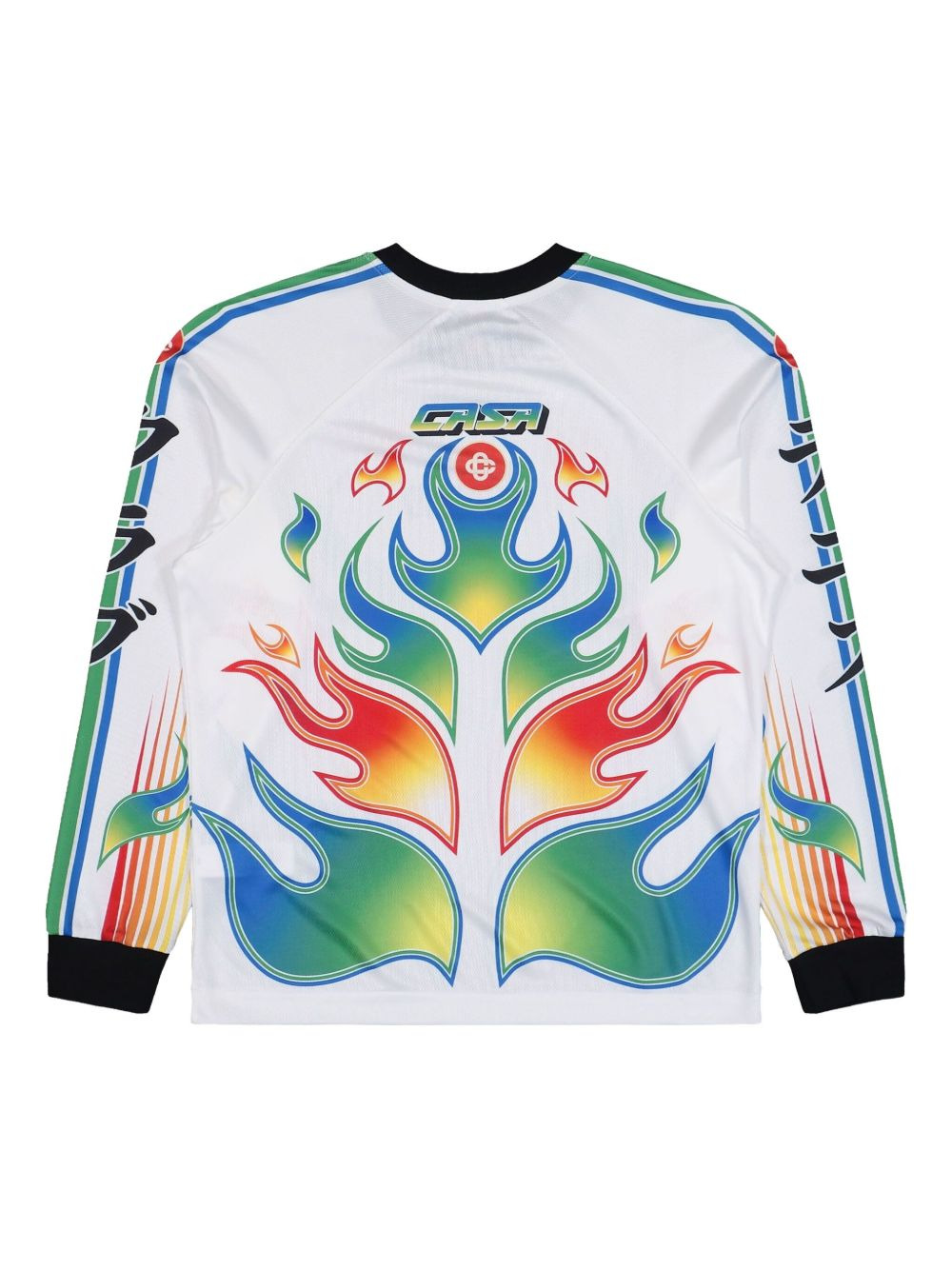 Flame Laurel ribbed-cuff T-shirt - 2
