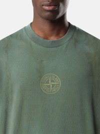 Stone Island 2100002 ORGANIC COTTON JERSEY, LASER COLOUR GARMENT DYED ...