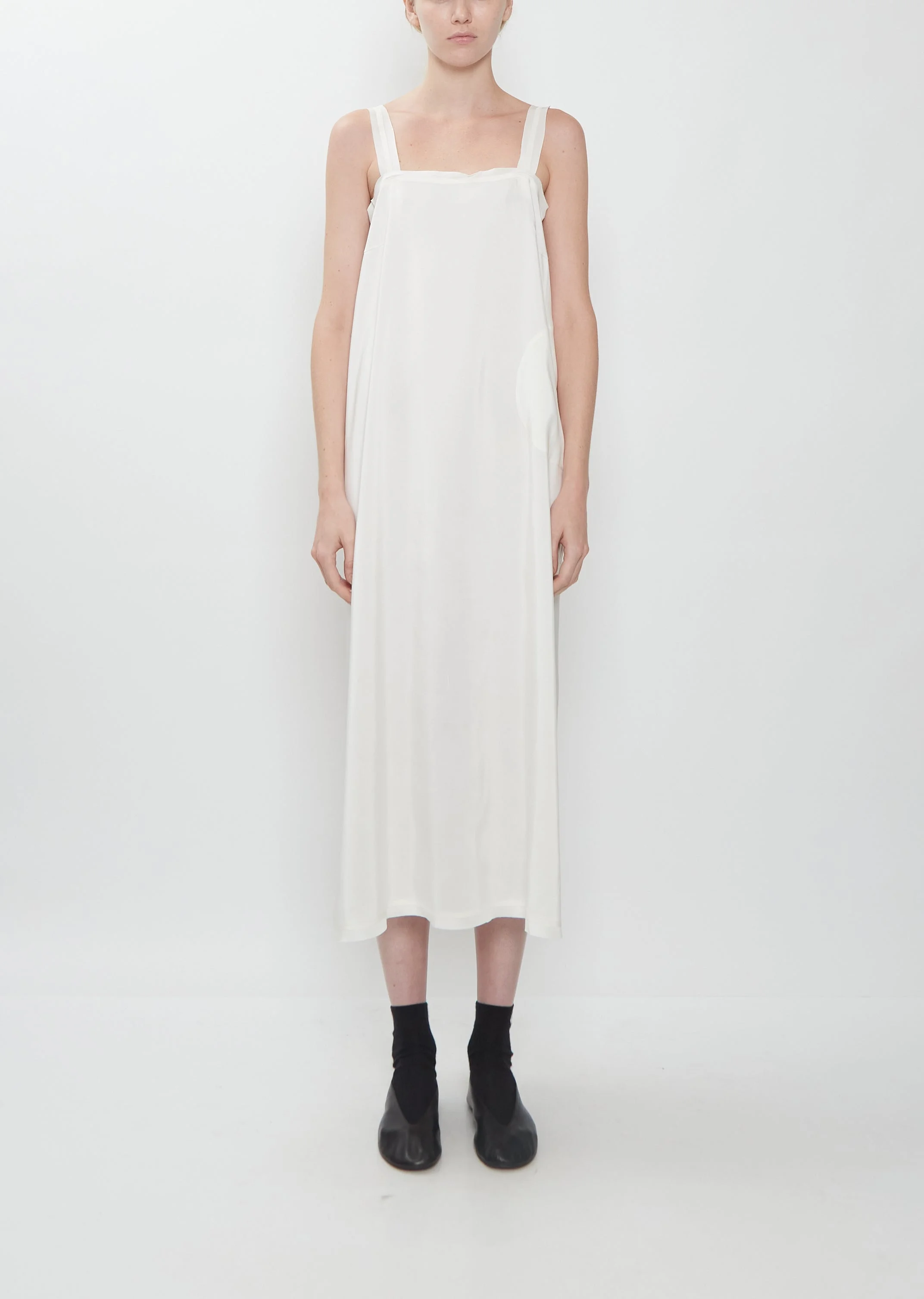 Dize Silk Doupion Slip Dress — Lychee - 1