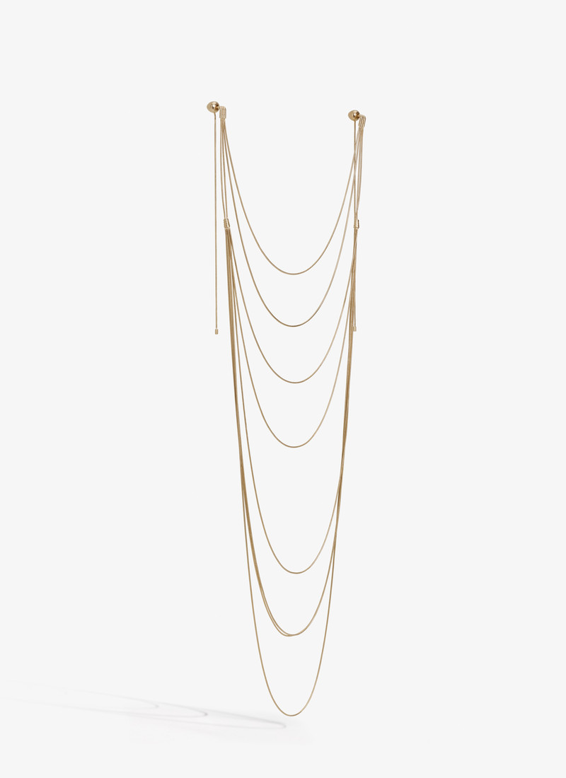 MULTIPLE STRANDS EARRINGS NECKLACE - 1