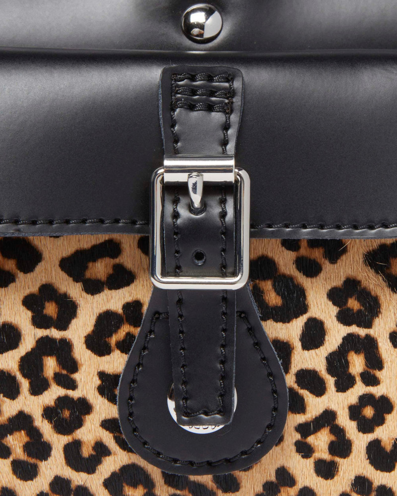 Top Handle Bag Leopard Print Hair On 3